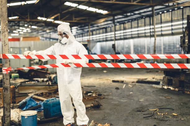 Professional Crime Scene Cleanup technician working in East Meadow, NY